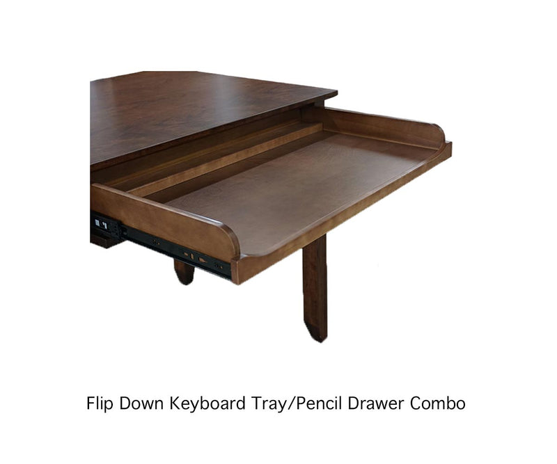 Kapernaum Double Pedestal Desk and Hutch