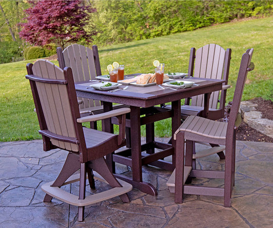Fanback Swivel Dining Chair