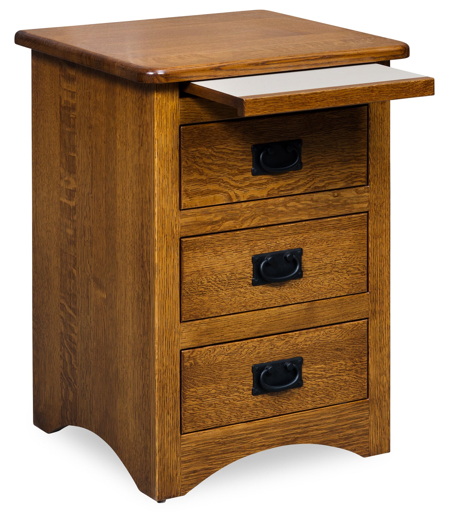 Hudson Collection Nightstand 3 drawer w/slid ou shelf