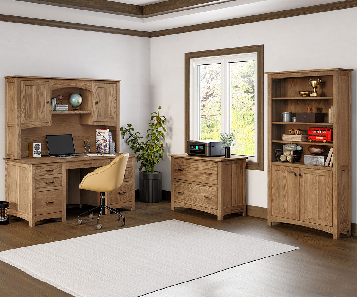 Oakridge Office Collection Double Pedestal Desk