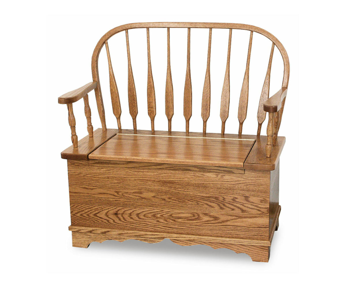Low Feather Bow Bench 4 foot