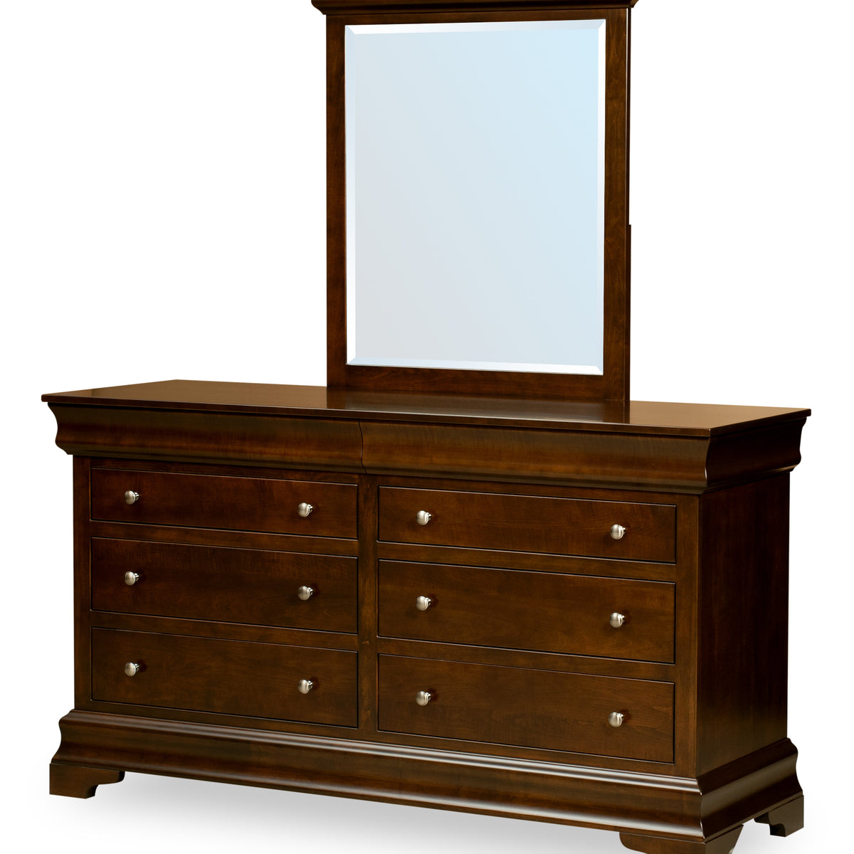 Palm Valley Collection Beveled Mirror For Short Dresser