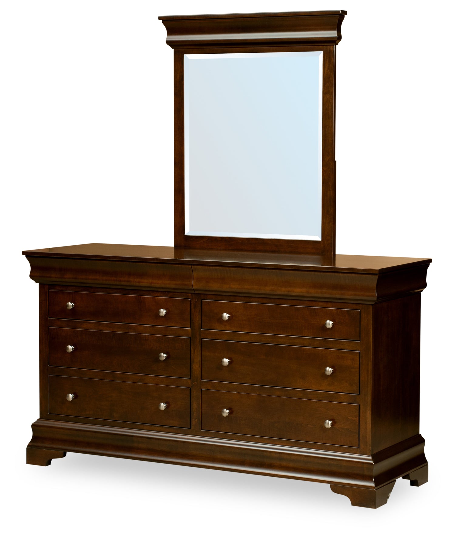 Palm Valley Collection Beveled Mirror For Short Dresser