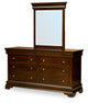 Palm Valley Collection Beveled Mirror For Short Dresser