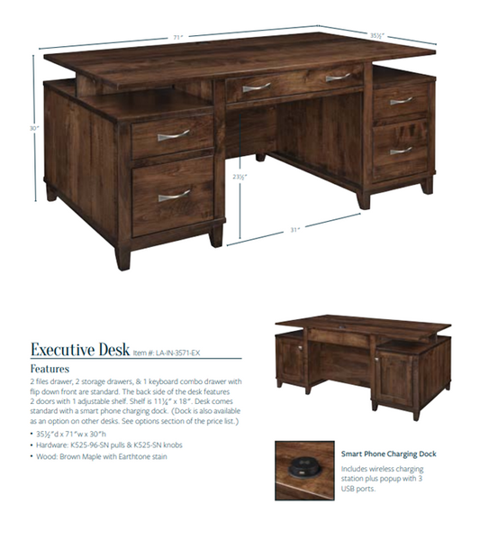 Integra Collection Executive Cabinet Desk